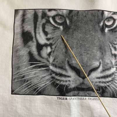 Vintage Tiger Crewneck Sweatshirt Size Large Nature 90s