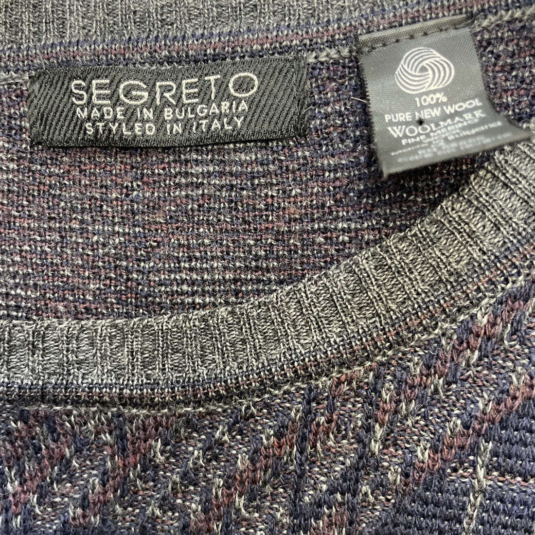 Vintage Sereto Merino Wool Pullover Sweater Size Medium