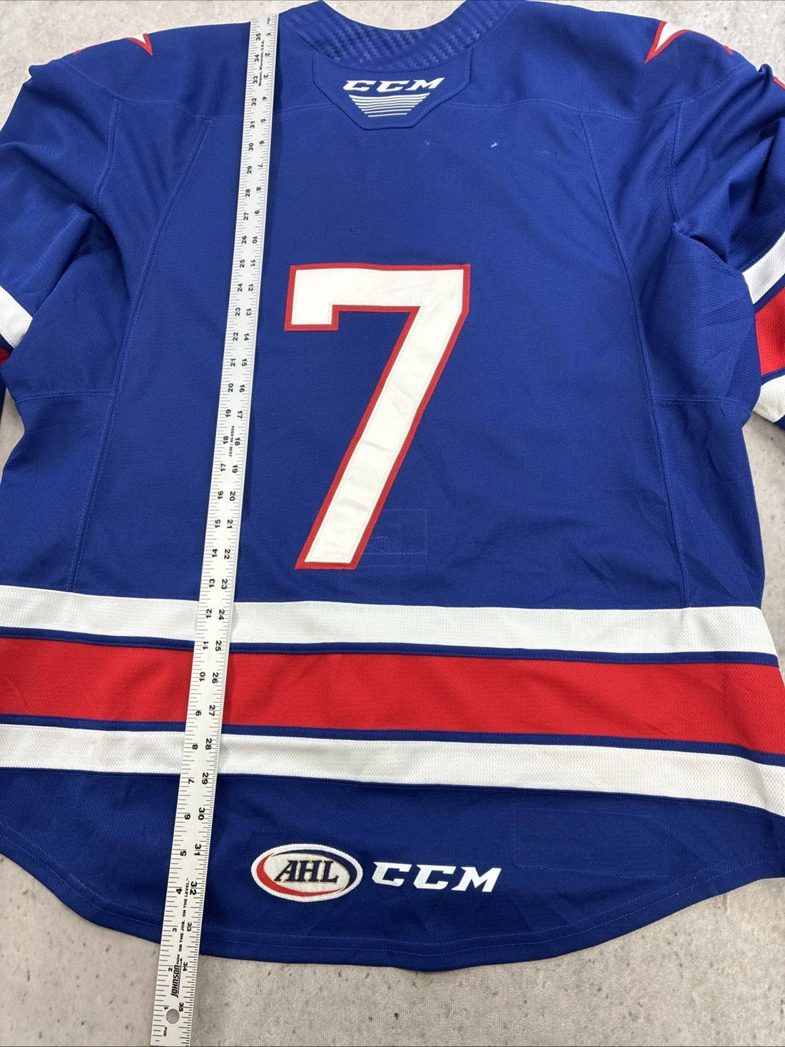 Rochester Americans Tobie Paquette Bisson Authentic 2018 2019 Game Jersey 56 AHL