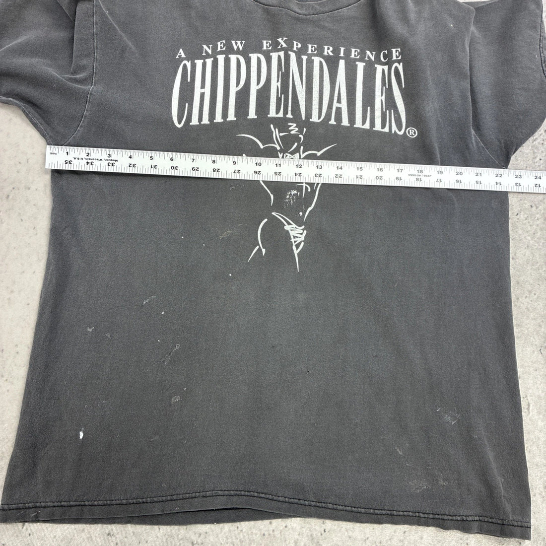 Vintage Chippendales T-Shirt Size Large Distressed 90s