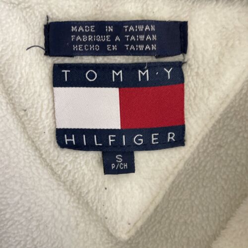 Vintage Tommy Hilfiger Pullover Fleece Jacket Size Small Spell Out