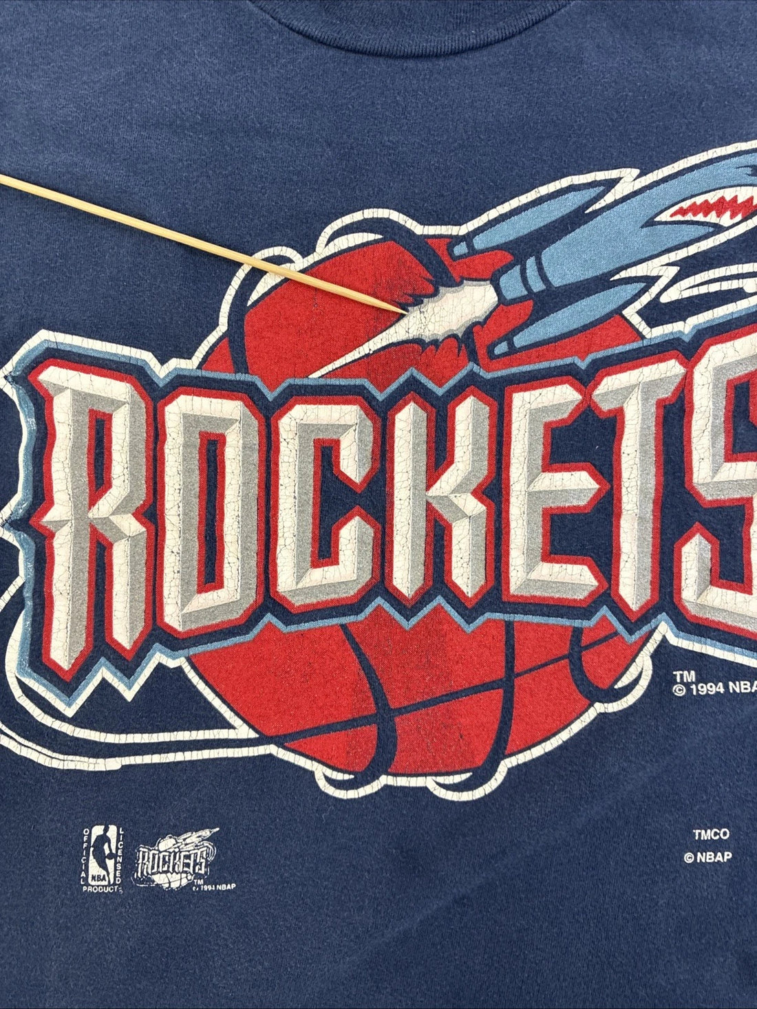 Vintage Houston Rockets T-Shirt Size XL 90s NBA