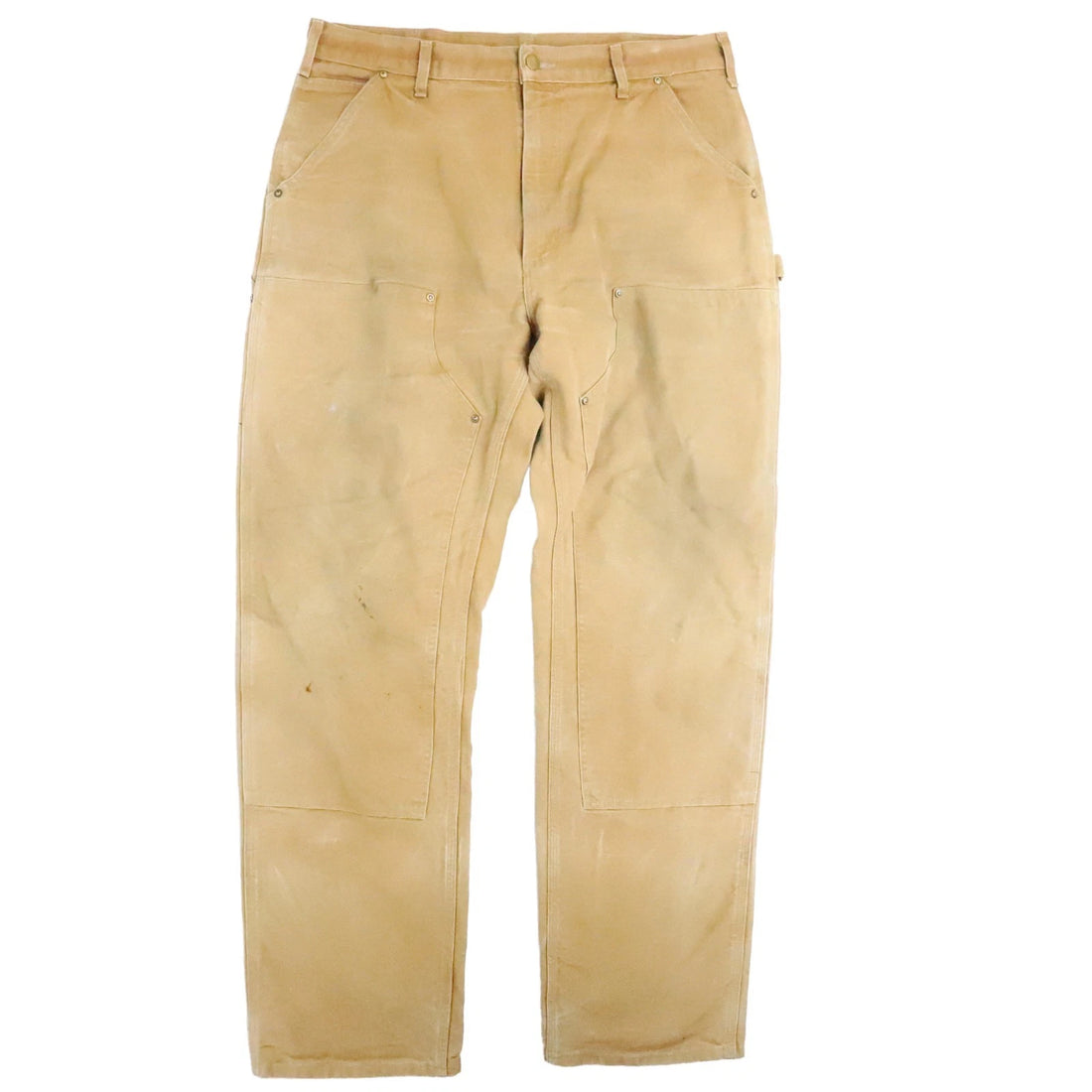 Carhartt Canvas Carpenter Double Knee Work Pants Size 36 X 34 Brown