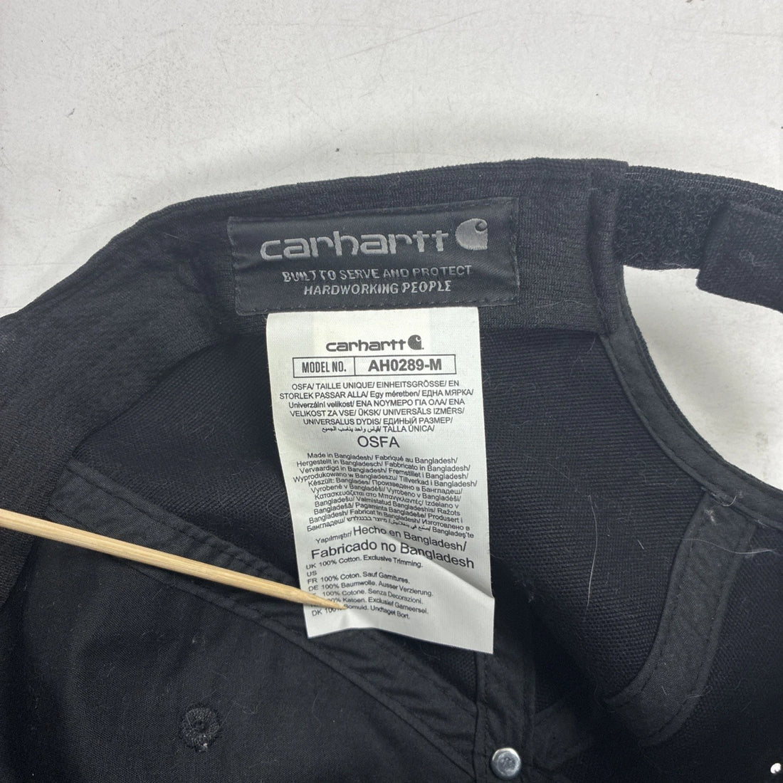 Carhartt Force Adjustable Hat Cap OSFA Black