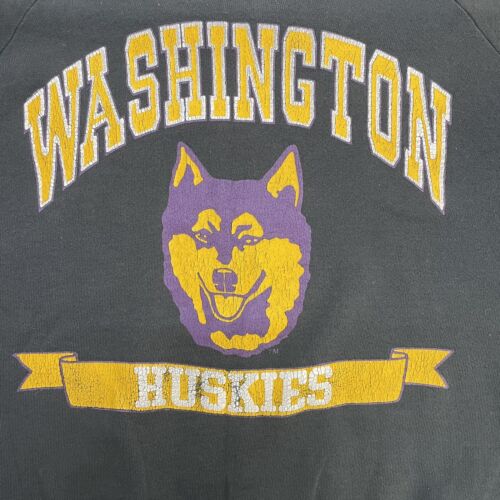 Vintage Washington Huskies Crewneck Sweatshirt Size Large 90s NCAA