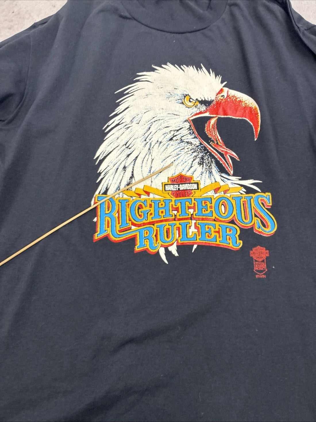 Harley Davidson Righteous Ruler Eagle T-Shirt Size XL Vintage