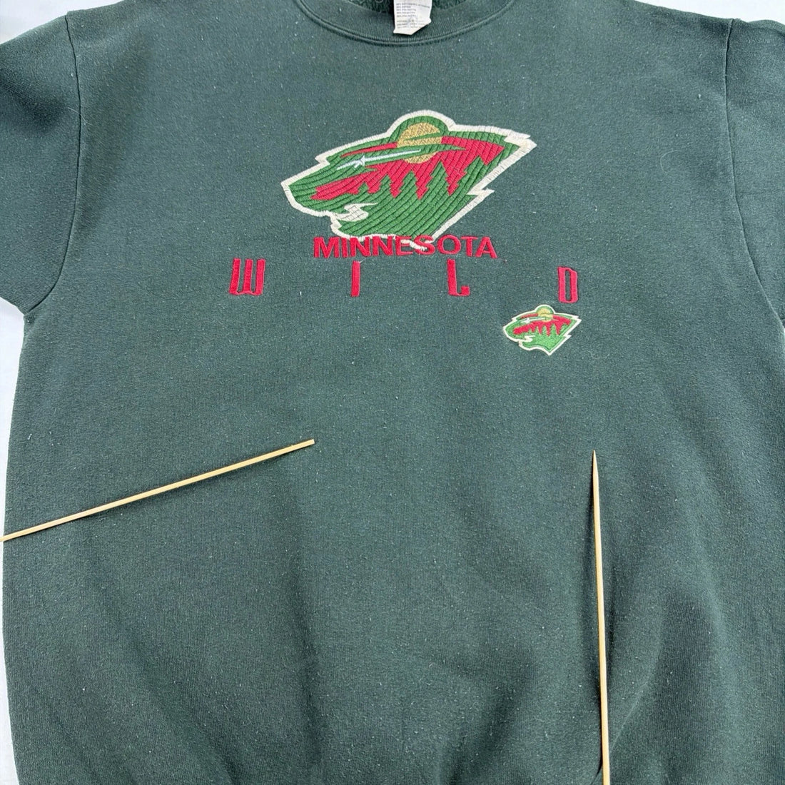 Vintage Minnesota Wild Sweatshirt Crewneck Size Large NHL