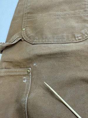 Carhartt Canvas Carpenter Double Knee Work Pants Size 34 X 30 Brown