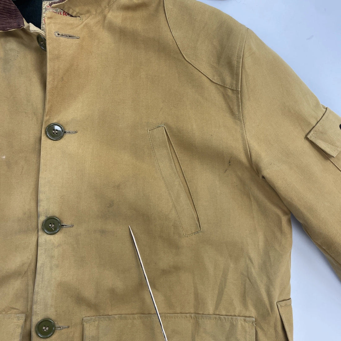 Vintage Rough Rider Hunting Field Coat Jacket Size 44 Wool Lined