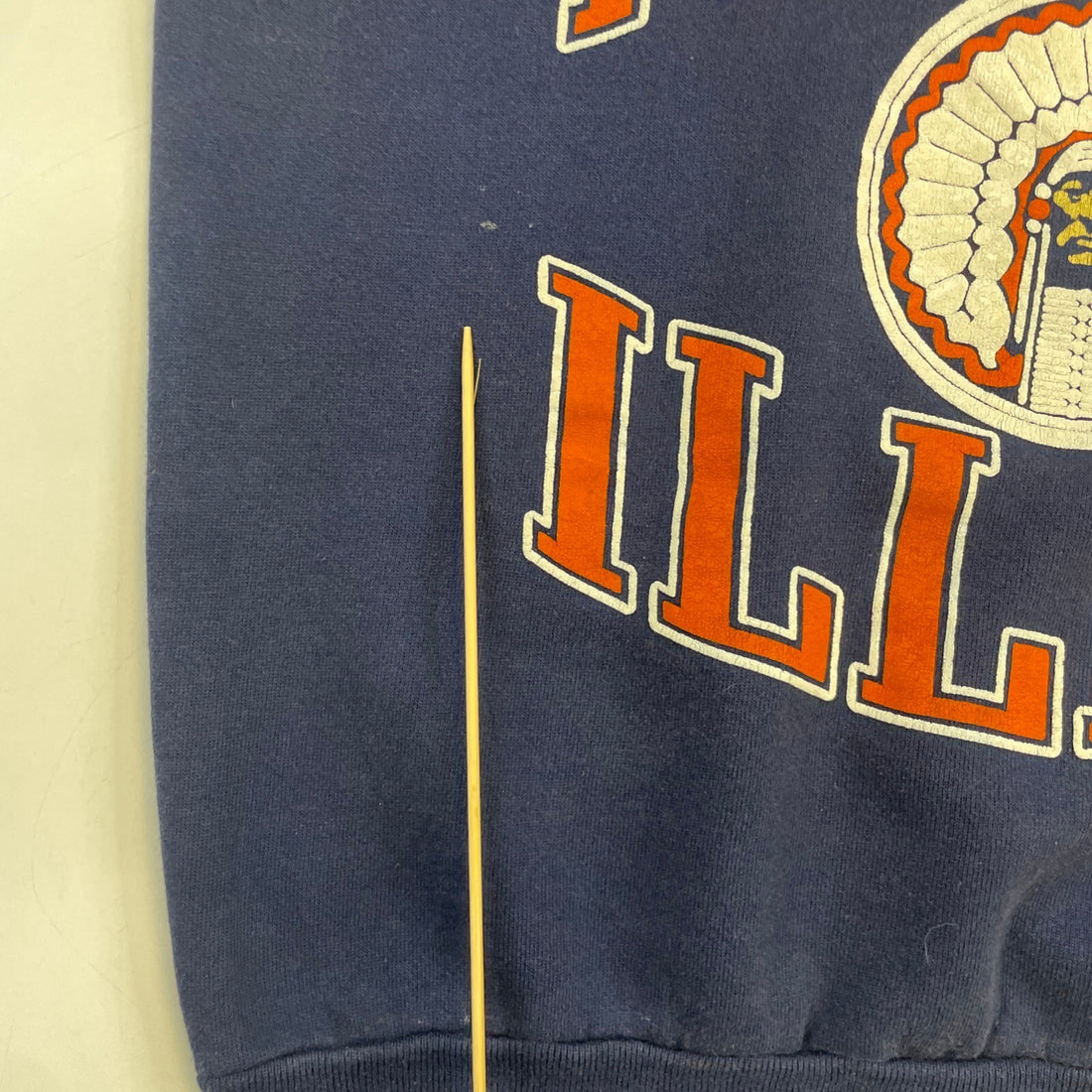 Vintage Illinois Fighting Illini Sweatshirt Crewneck Size XL 90s NCAA