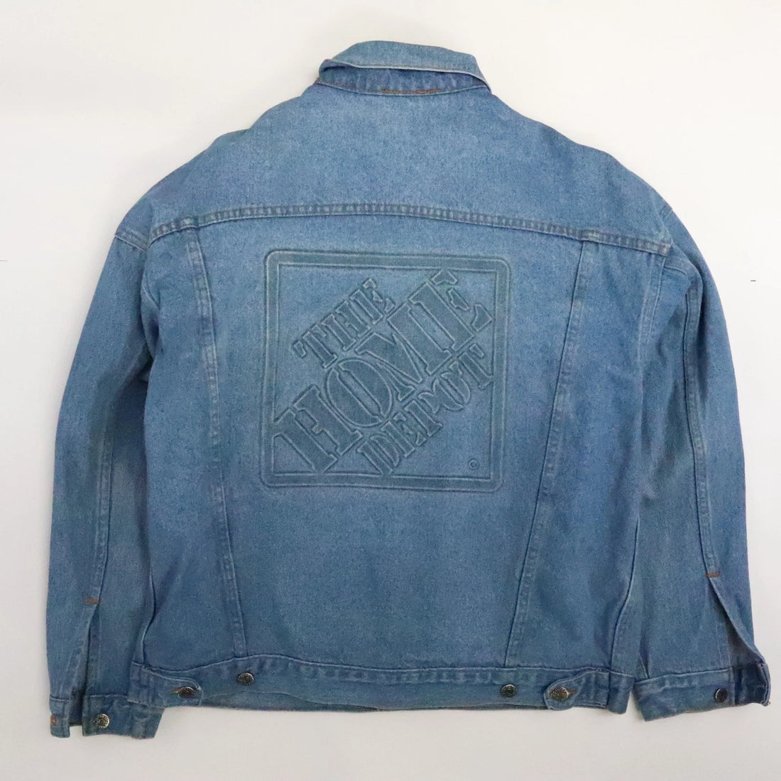 Vintage Home Depot Denim Trucker Jacket Size Large