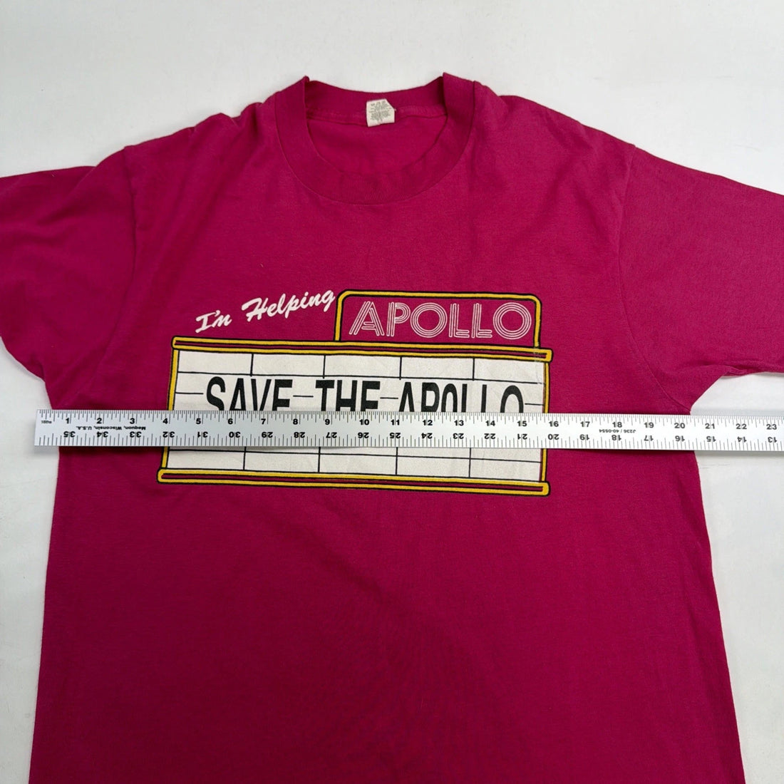 Vintage Save The Apollo T-Shirt Size XL 80s