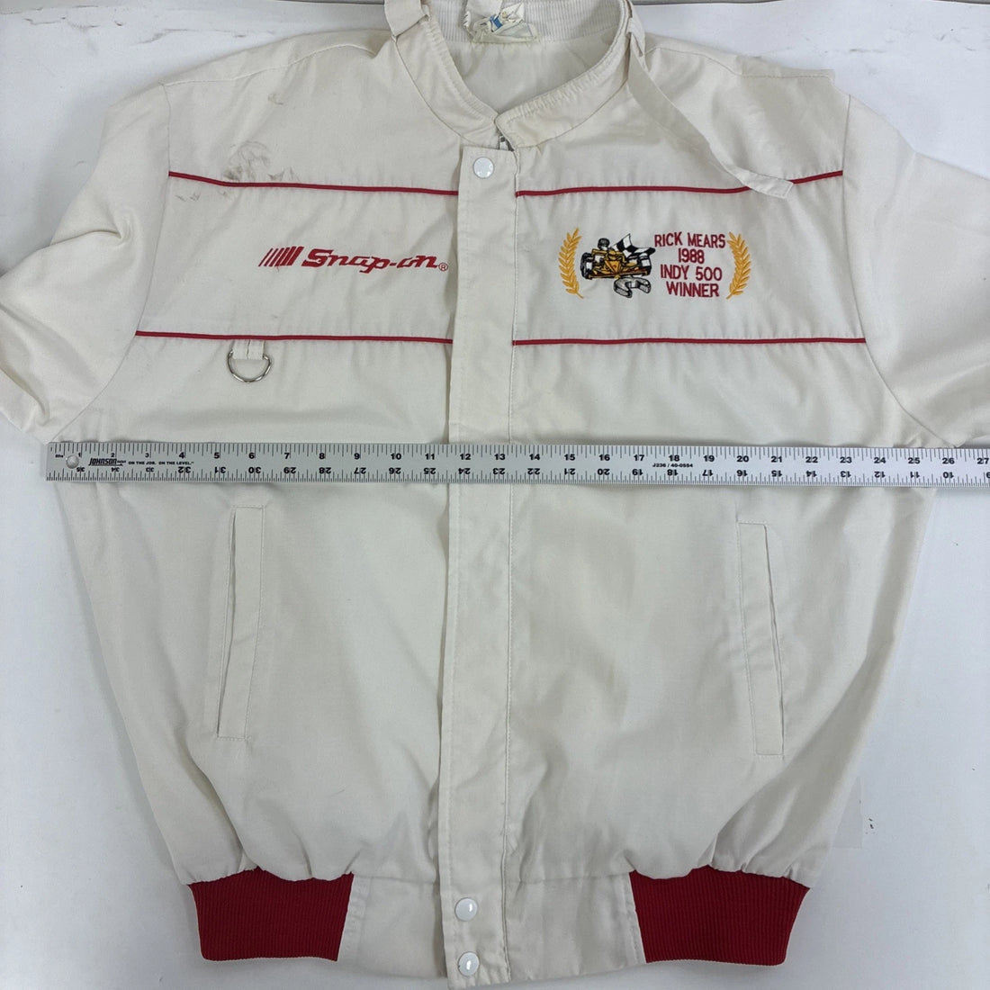 Vintage Snap-On Ricky Mears Indy 500 Winner 1988 Racing Jacket Size XL