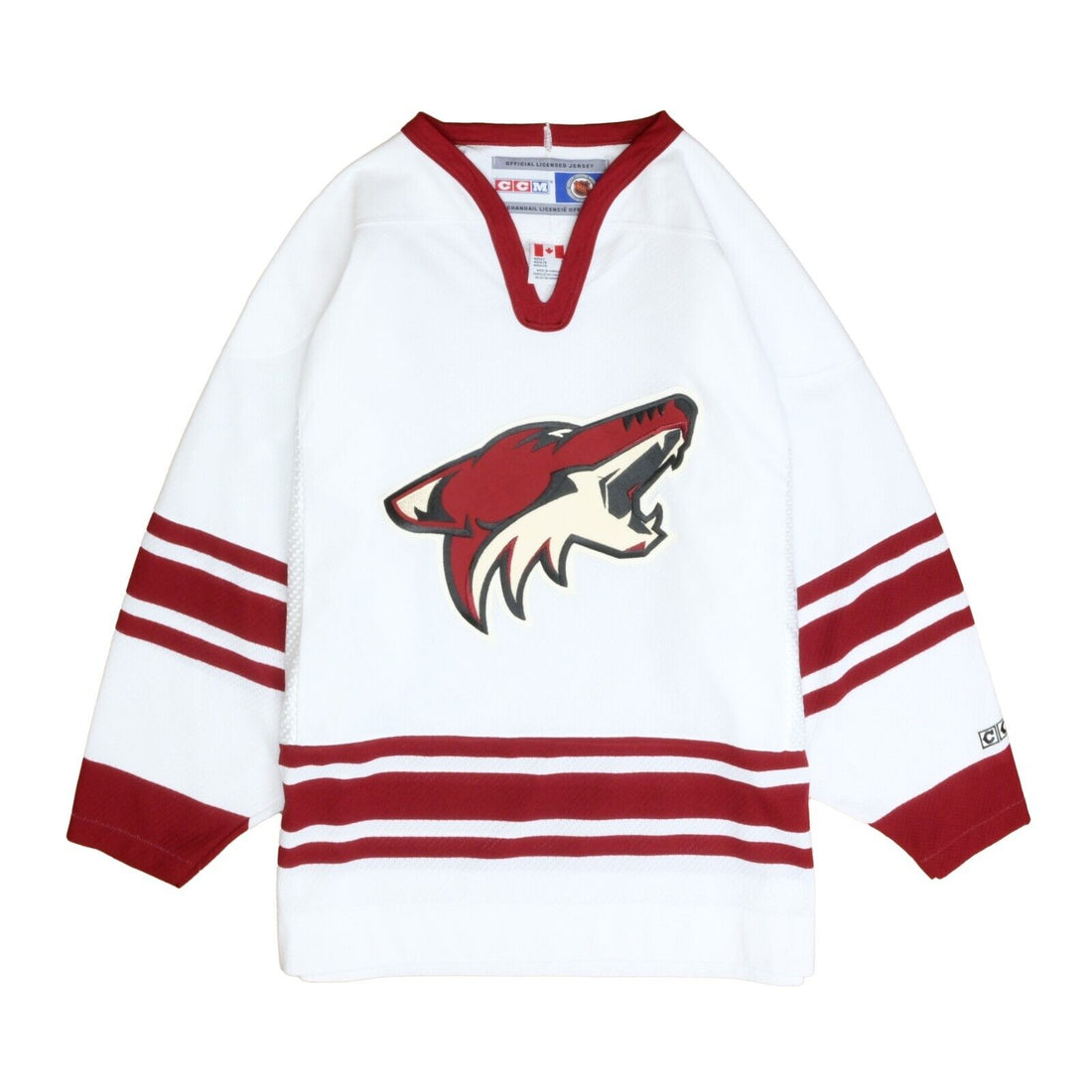 Vintage Phoenix Coyotes CCM Hockey Jersey Size Medium White NHL