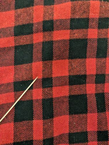 Vintage Wool Jacket Size XL Red Buffalo Plaid Sherpa Lined