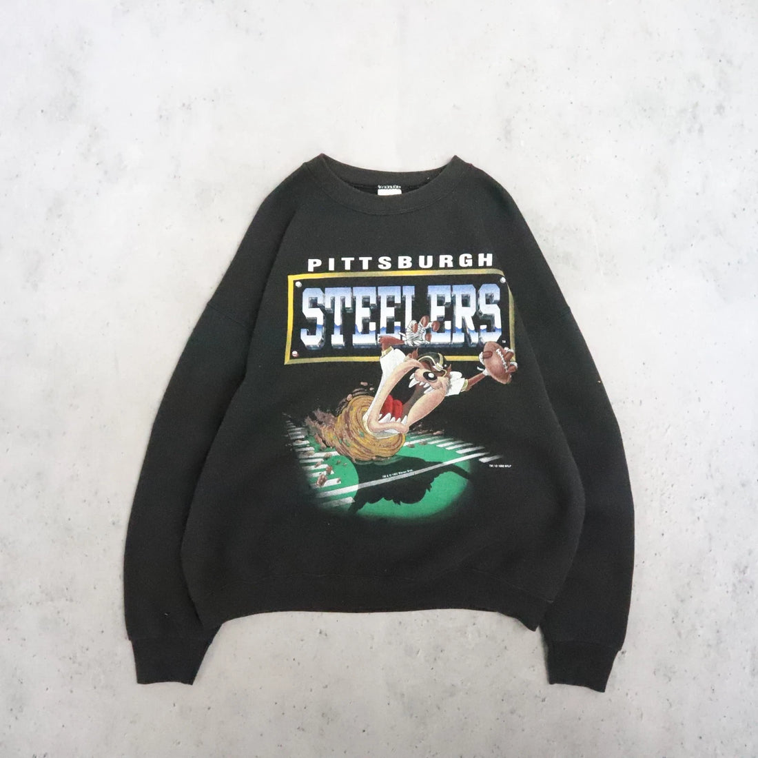 Vintage Pittsburgh Steelers Taz Crewneck Sweatshirt Size XL 1993 90s NFL