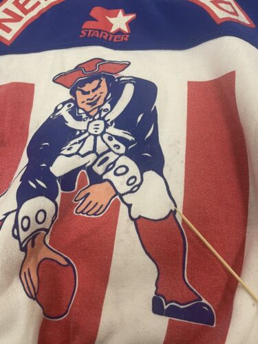 Vintage New England Patriots Starter Sweatshirt Crewneck XL All Over Print NFL