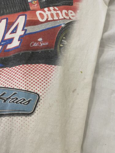 Vintage Tony Stewart Racing Chase T-Shirt Size XL White All Over Print NASCAR