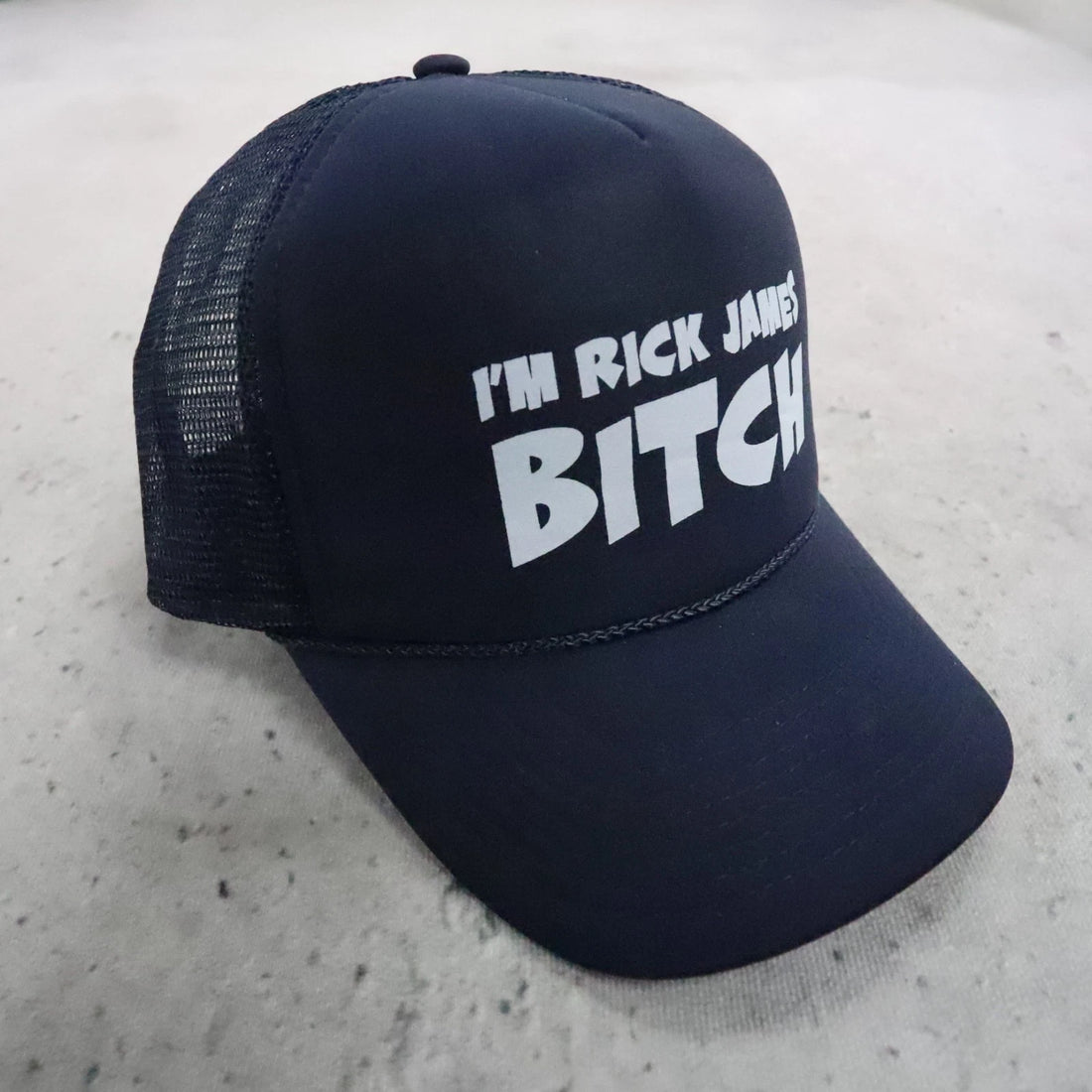 I'm Rick James Bitch Trucker Snapback Hat Cap OSFA