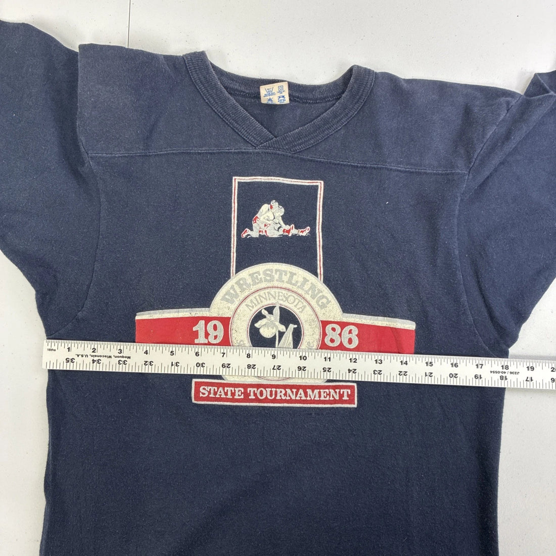 Vintage Minnesota Wrestling State Tournament Champion T-Shirt Size Medium 80s