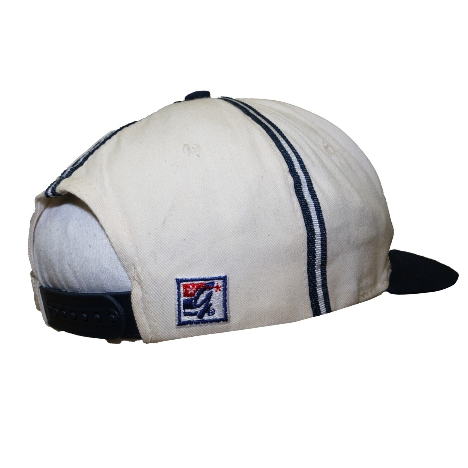 Vintage New York Yankees The Game Snapback Hat OSFA White 90s MLB