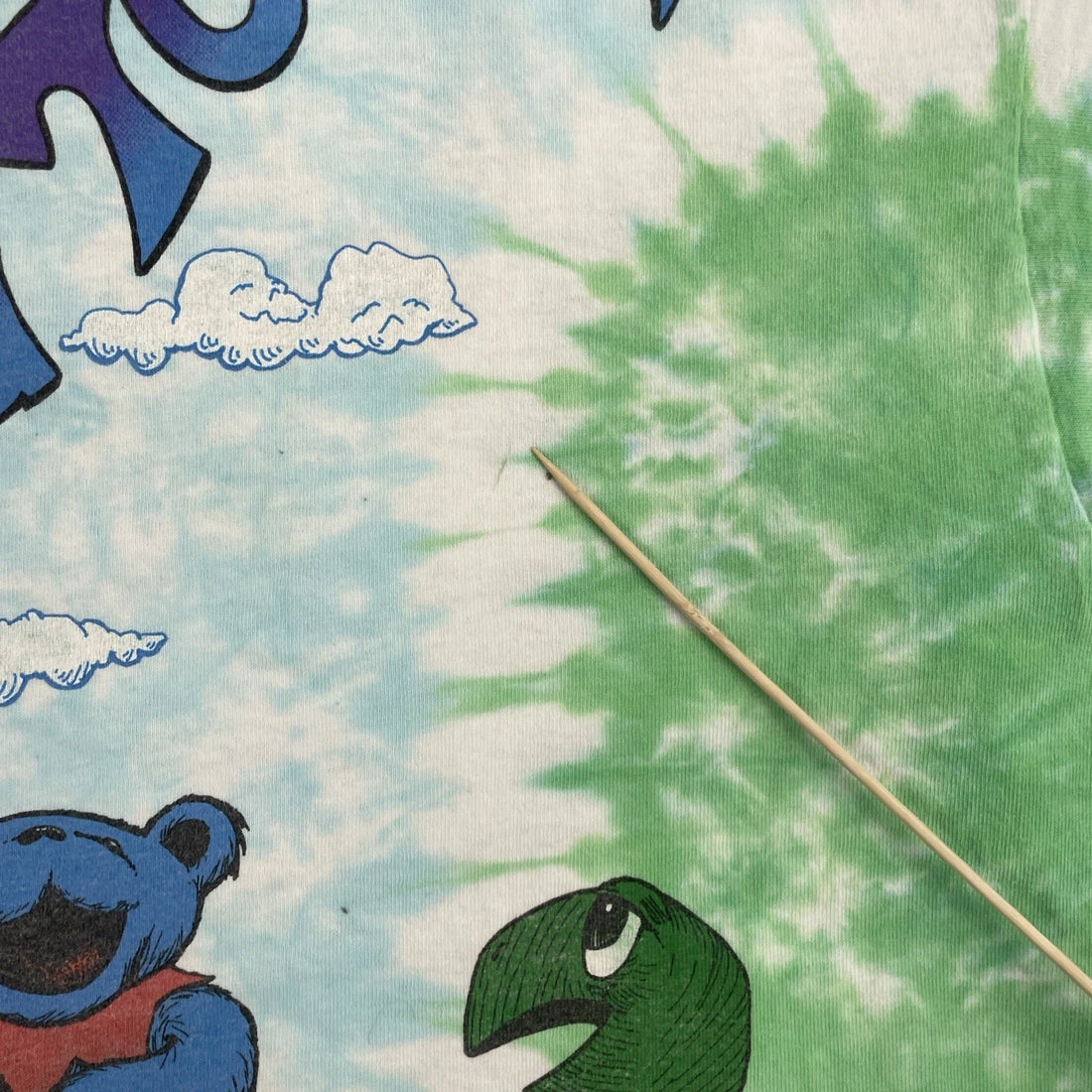 Vintage The Grateful Dead Spring Tour Tie Dye Liquid Blue T-Shirt XL 1992 90s