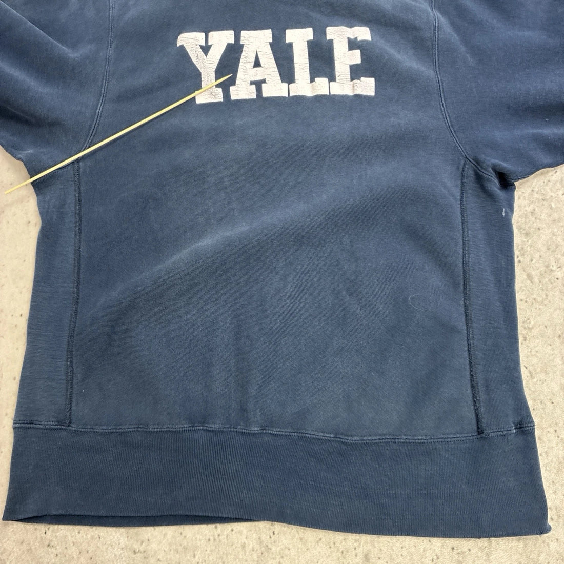 Vintage Yale Champion Reverse Weave Crewneck Sweatshirt Size XL 80s