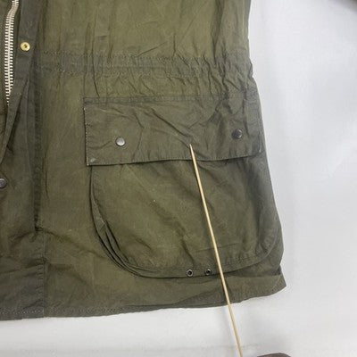 Vintage Barbour Waxed Coat Jacket Size Large Made England