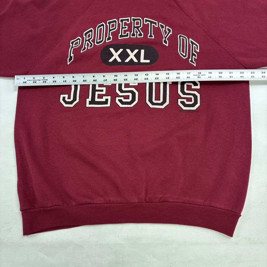 Vintage Property Of Jesus Crewneck Sweatshirt Size Large