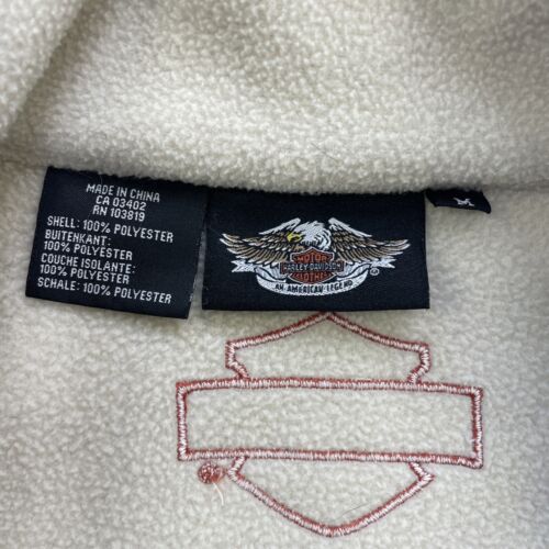 Harley Davidson Motorcycles Fleece Jacket Womens Size Medium