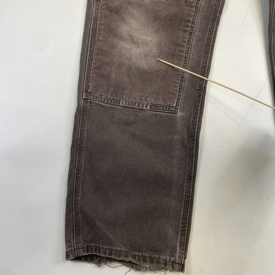 Vintage Carhart Canvas Carpenter Double Knee Work Pants Size 38 X 34 Brown