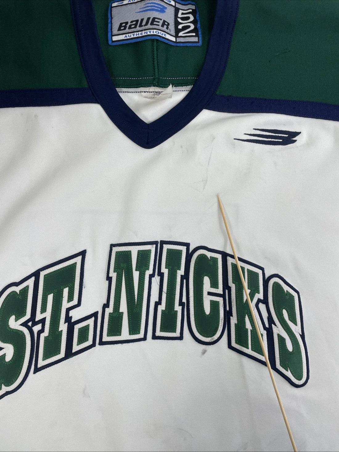 Vintage St. Nicks Authentic Bauer Jersey Size 52