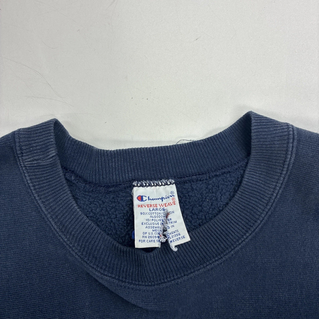 Vintage Champion Reverse Weave Crewneck Sweatshirt Size Large Blue 90s