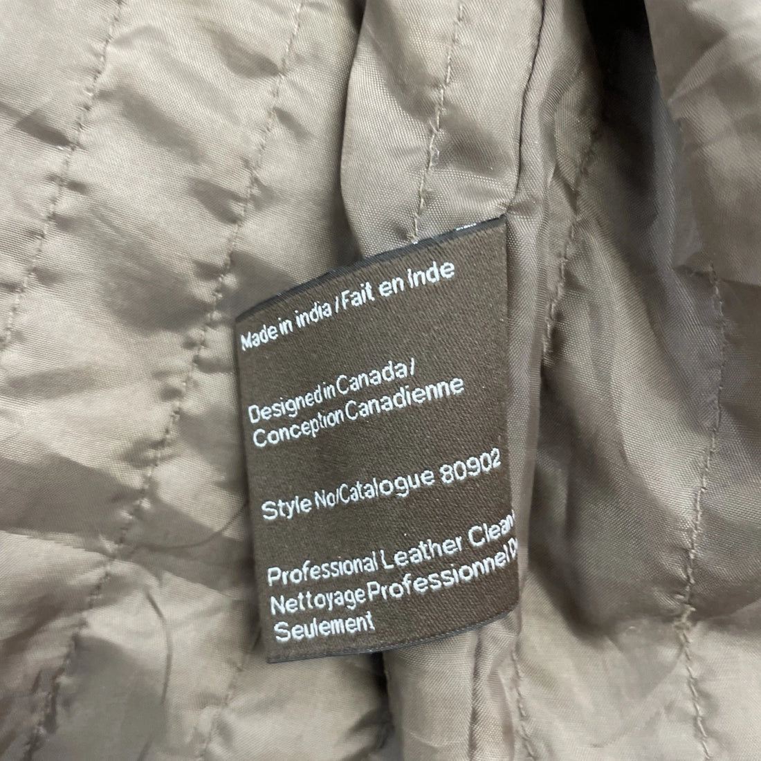 Danier Leather Coat Jacket Size XL Brown