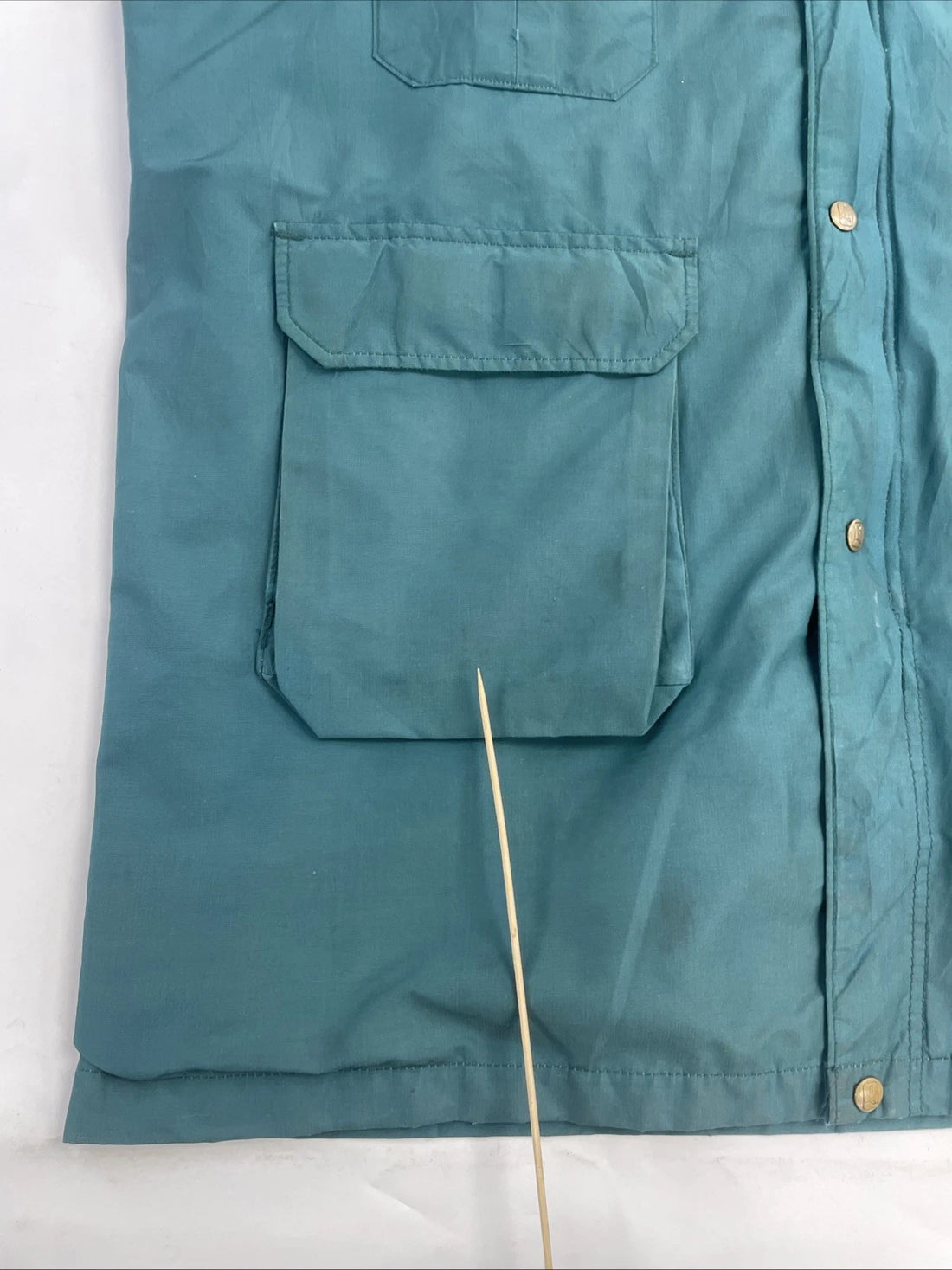 Vintage Lands End Parka Field Coat Jacket Size XL Green Wool Lined