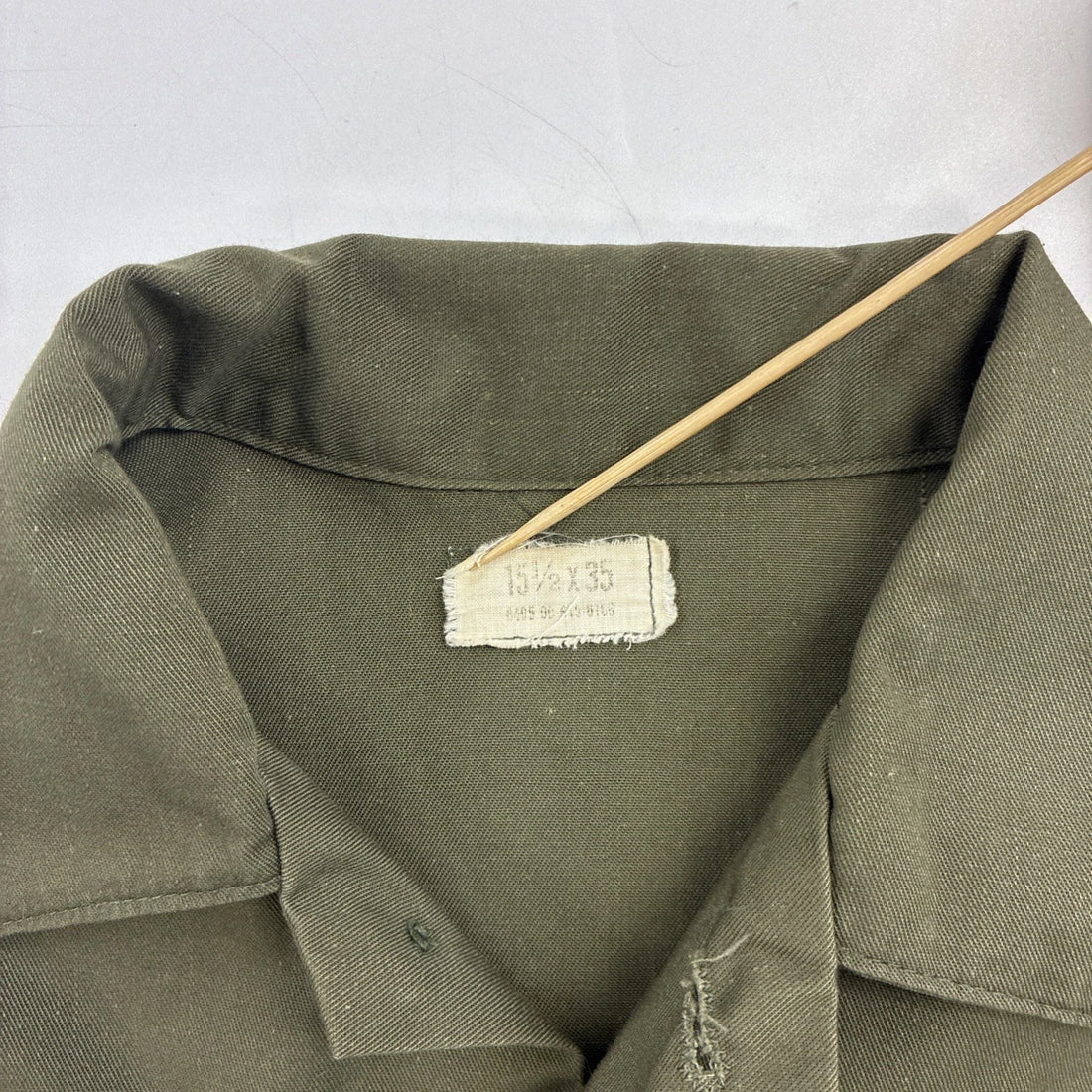 Vintage OG 507 Military Shirt Size 15 1/2 X 35