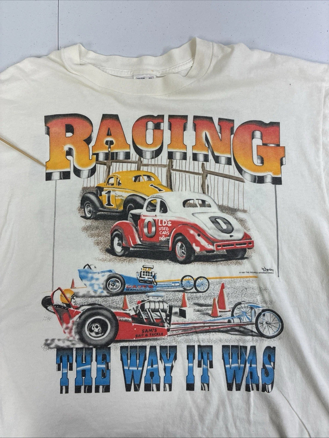 Vintage Racing The Way It Was The Way It Is T-Shirt Size XL 90s