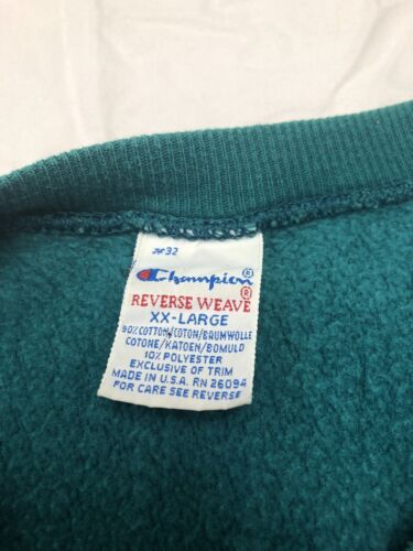 Vintage Champion Reverse Weave Blank Sweatshirt Crewneck Size 2XL