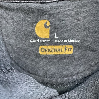 Vintage Carhartt Sweatshirt Hoodie Size Large Spell Out