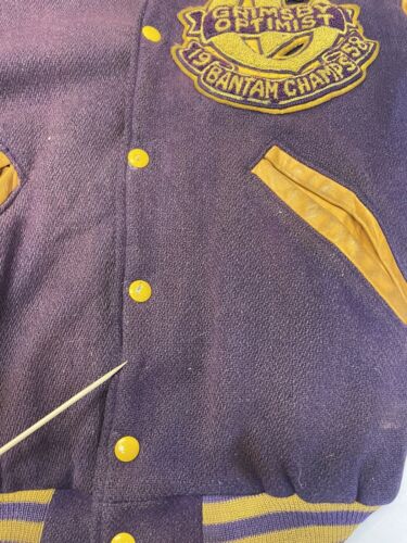 Vintage XIII Pan Am Games Winnipeg Leather Wool Varsity Jacket Large 1999 90s