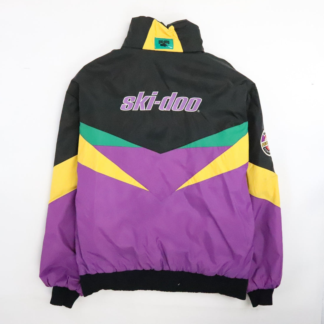 Vintage Ski-Doo Bombardier Puffer Jacket Size Large Snowmobile Insulated