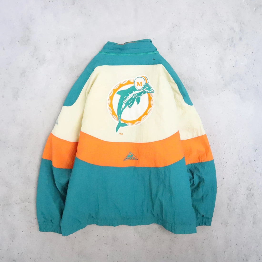 Vintage Miami Dolphins Apex One Puffer Jacket Size XL 90s NFL