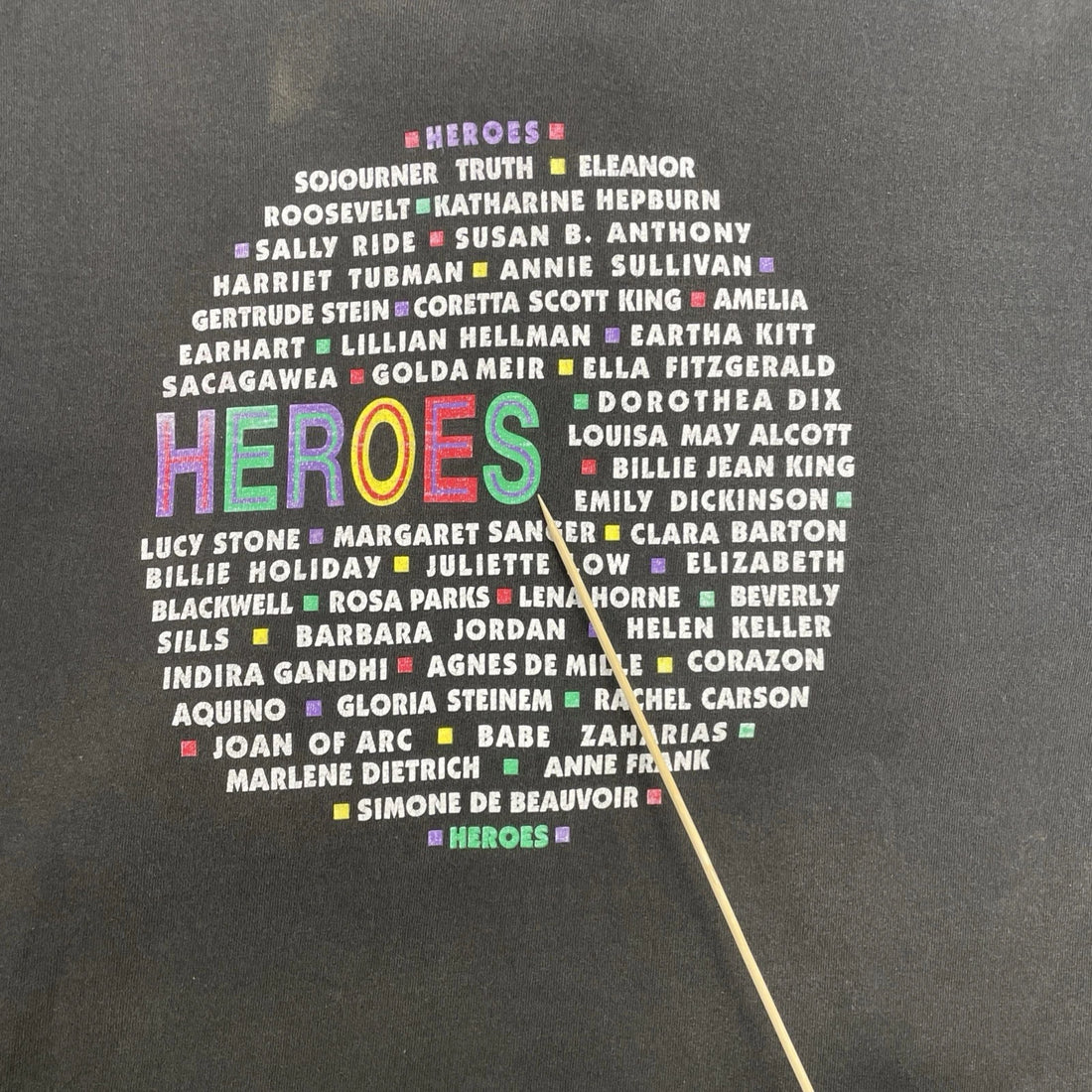 Vintage Women Heroes T-Shirt Size XL Politics Activism Feminism