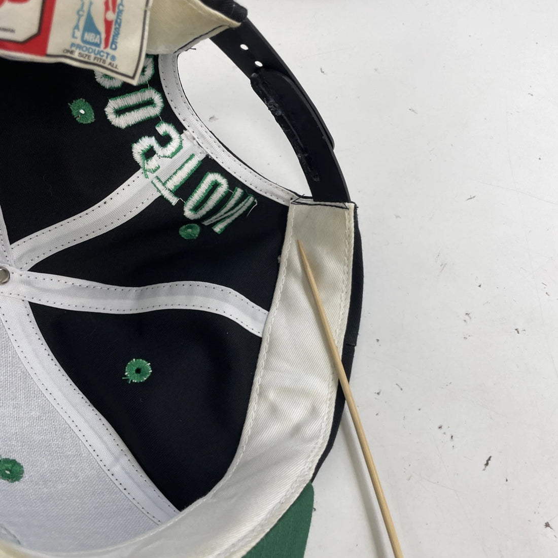 Vintage Boston Celtics Blockhead AJD Snapback Hat Cap OSFA NBA