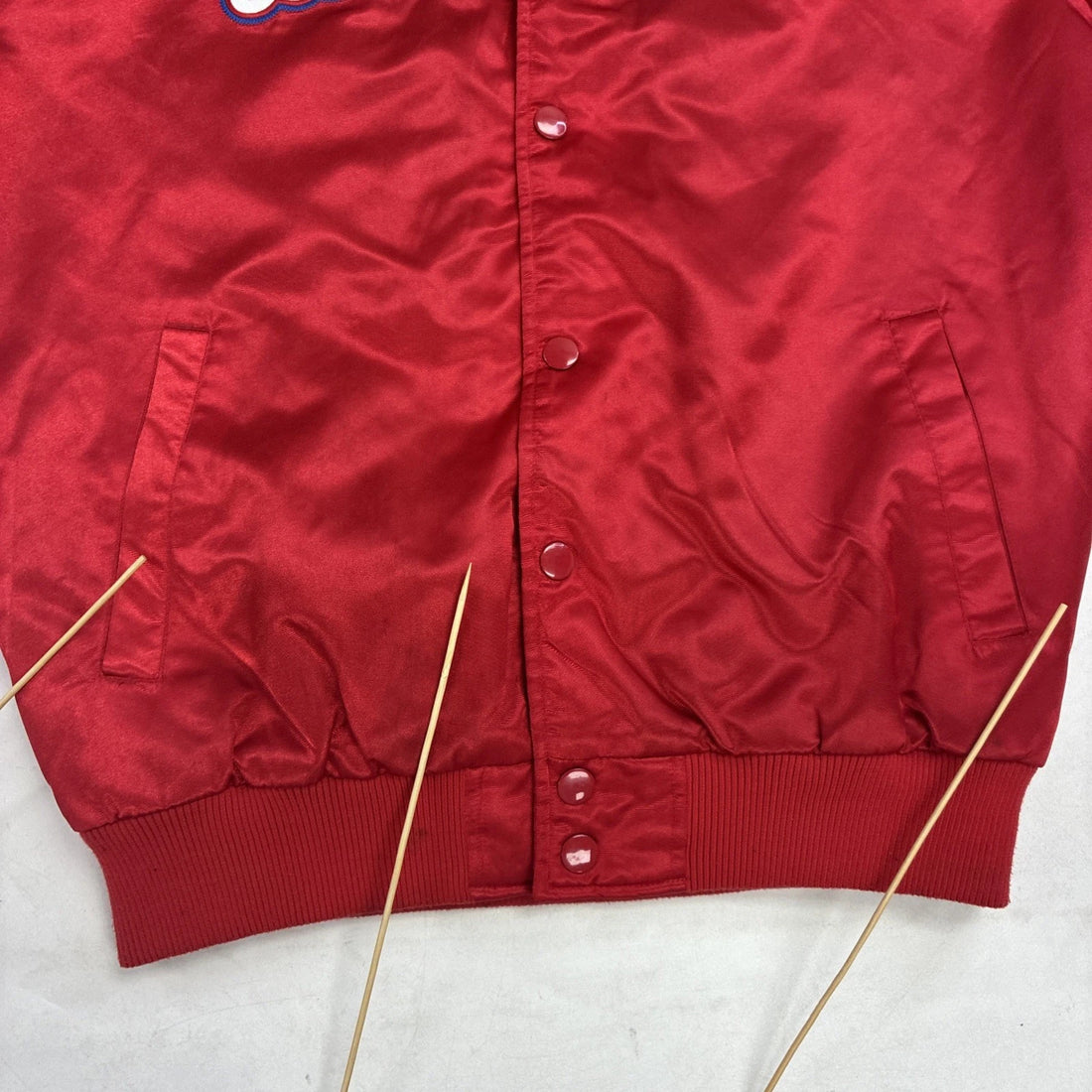 Los Angeles Clippers Starter Satin Bomber Jacket Size Large NBA