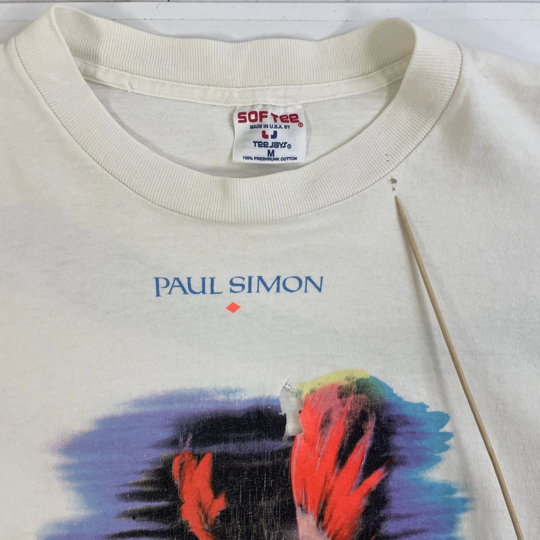 Vintage Paul Simon The Rhythm Of The Saints T-Shirt Size Medium 1991 90s