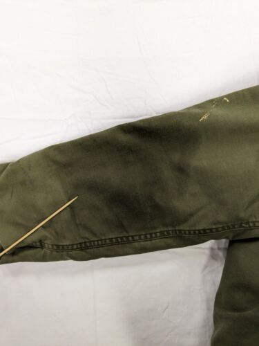 Vintage Vanderbilt US Army Cold Weather Permeable Jacket Size Large Green 70s