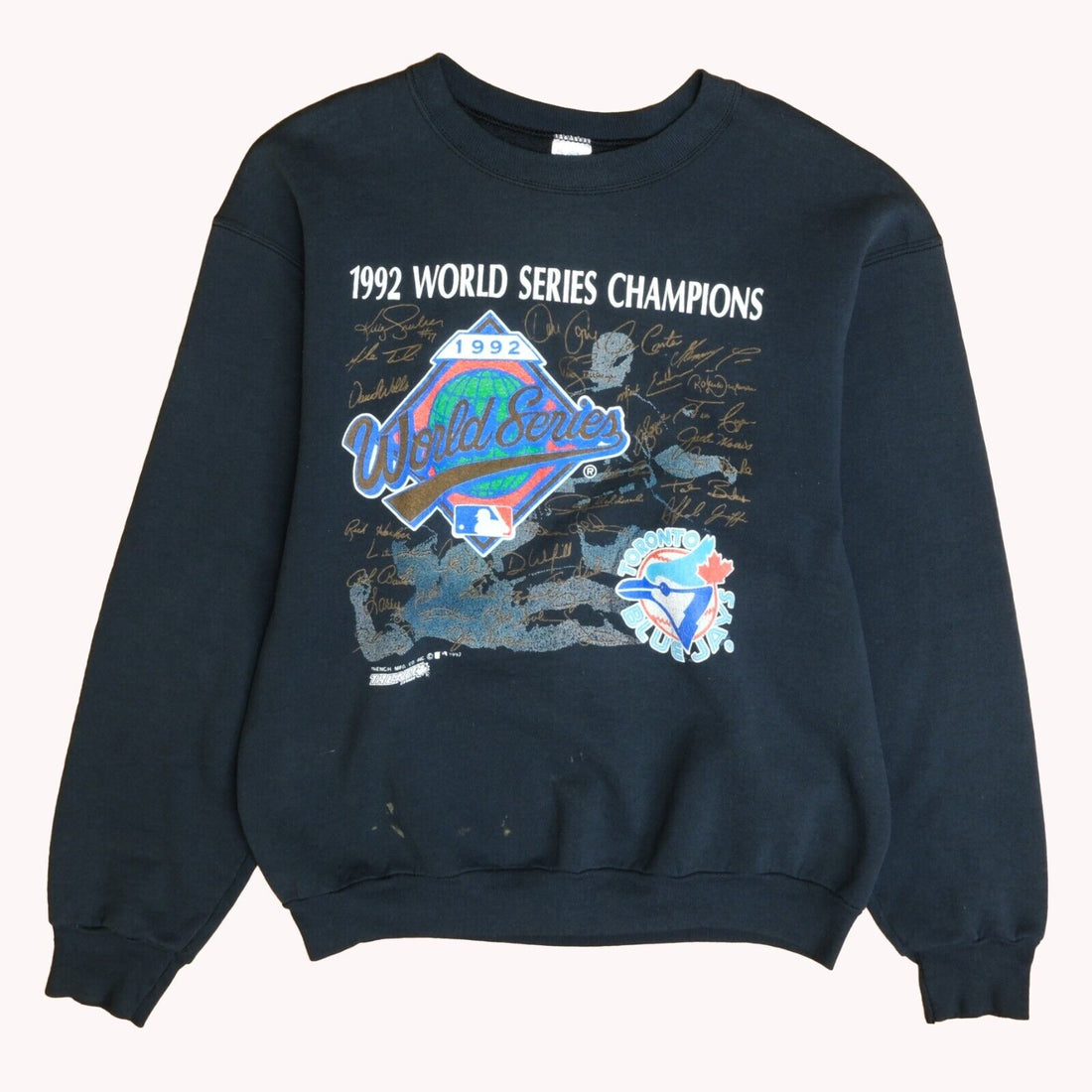 Vintage Toronto Blue Jays World Series Champ Crewneck Sweatshirt XL 1992 90s MLB