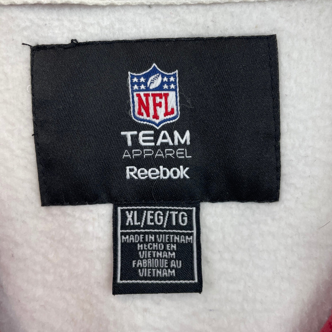 Arizona Cardinals Reebok 1/4 Zip Fleece Jacket Size XL NFL