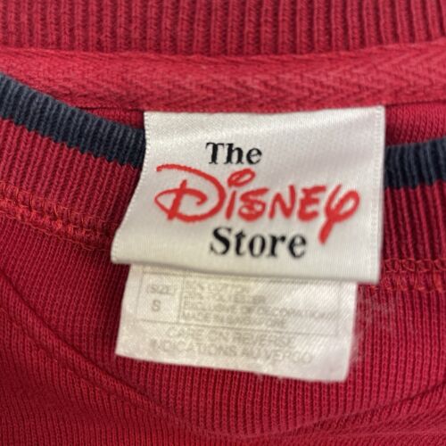 Vintage Mickey Mouse Sweatshirt Crewneck Size Small Red Disney 90s